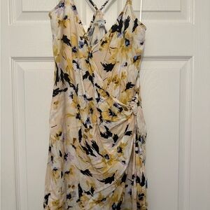 O'Neill Asymmetrical Floral Dress - Yellow and Black